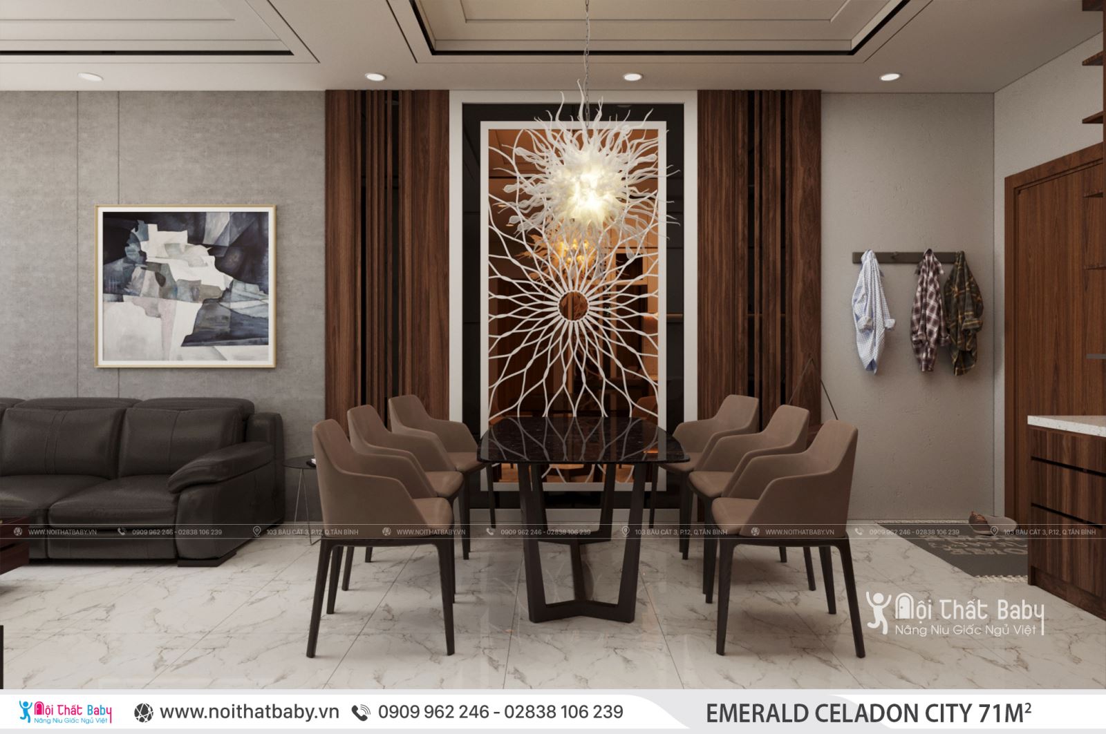 Tổng hợp các mẫu thiết kế nội thất Chung cư Emerald Celadon City